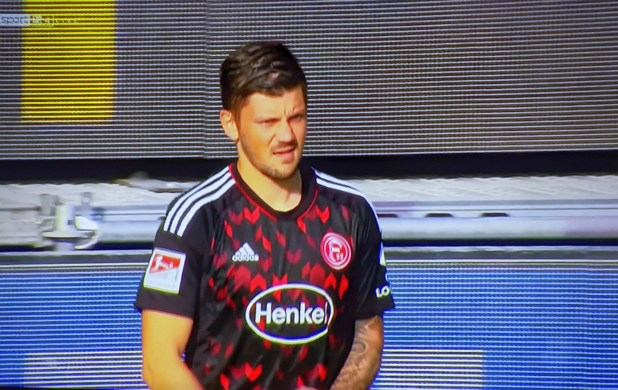 Dawid Kownacki beim Spiel in Kiel (Screenshot: Sky)