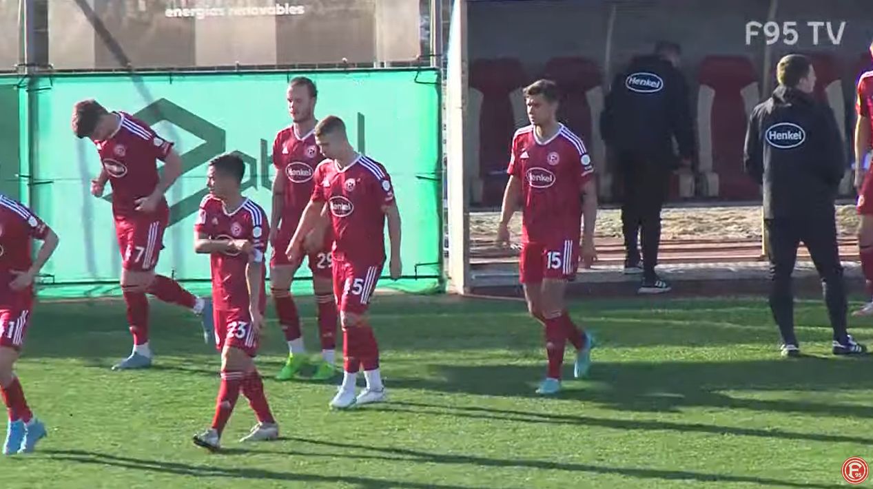 F95 vs GCZ - Testspiel in La Linea: Zwei Trinkpause zusätzlich in zwei Stunden Spielzeit (Screenshot: F95.tv)