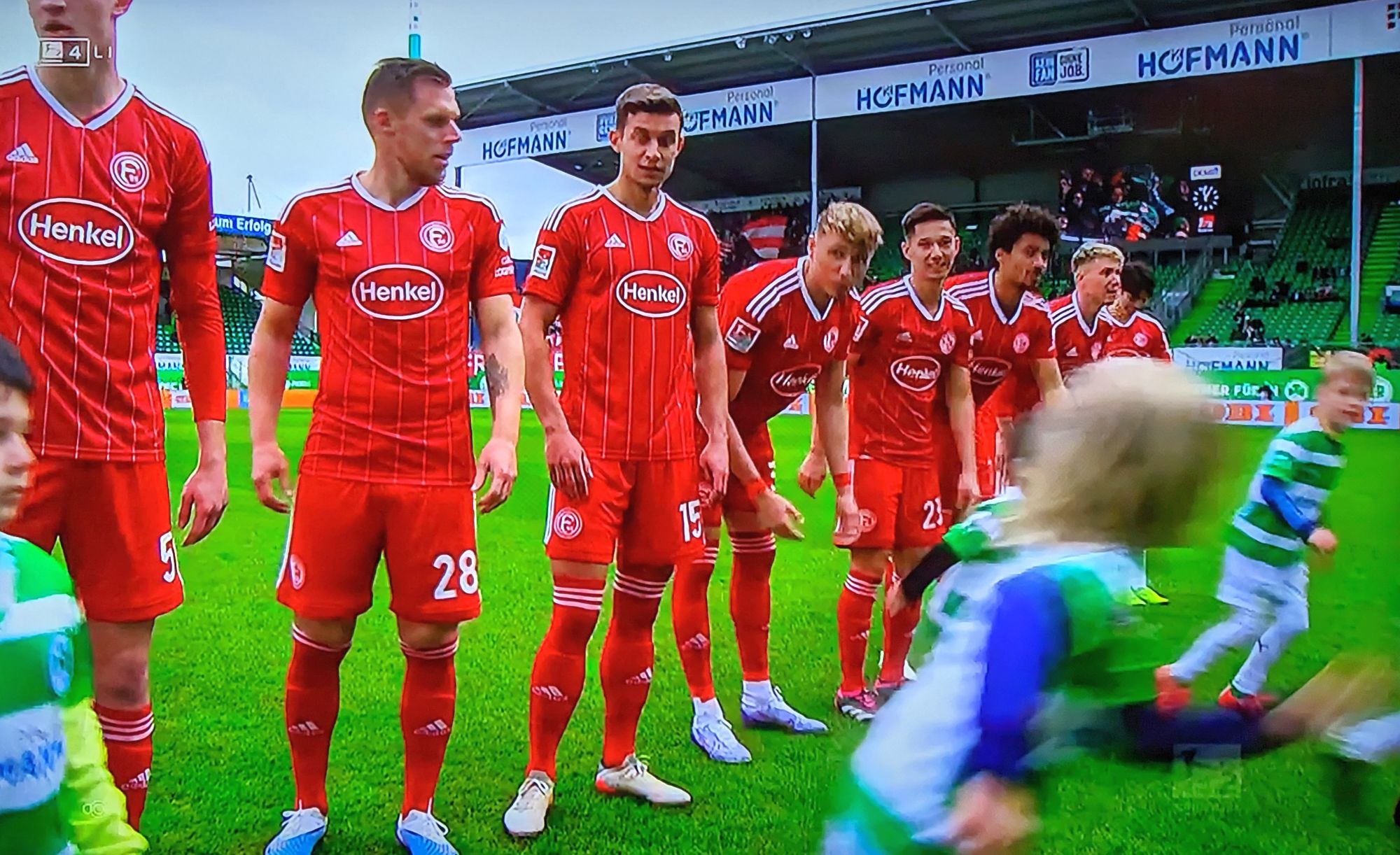 Fürth vs F95: Da war die Welt noch in Ordnung (Screenshot: Sky)
