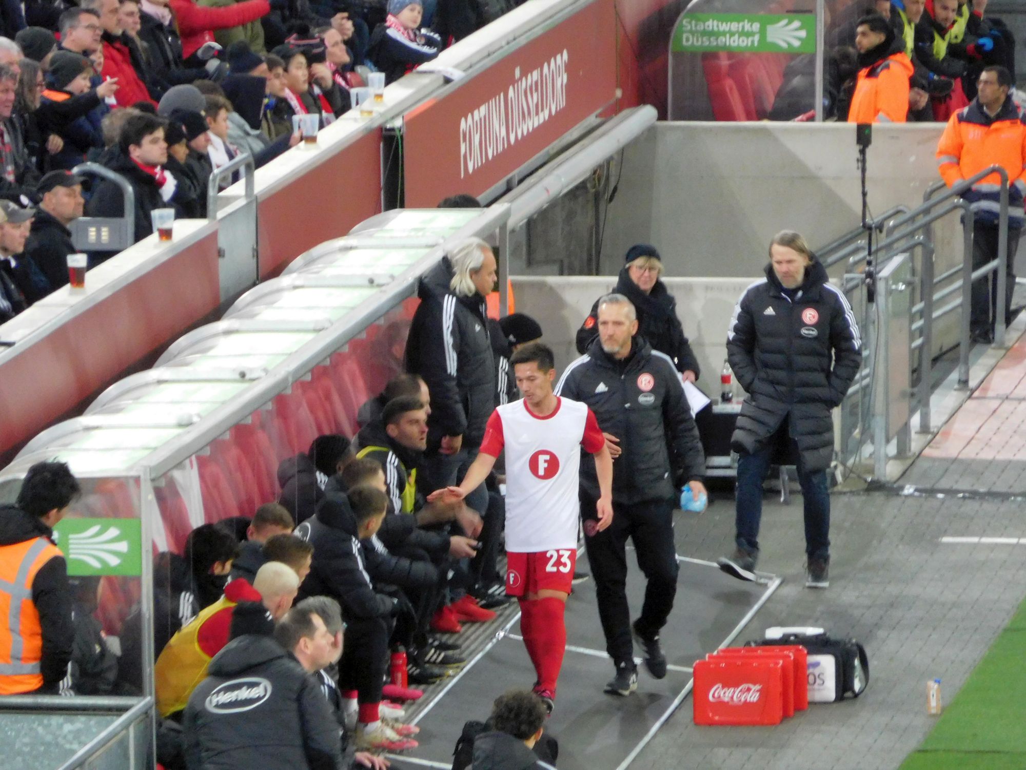 F95 vs HDH: Shinta Appelkamp schied leider in der 31. Minute aus (Foto: FP)