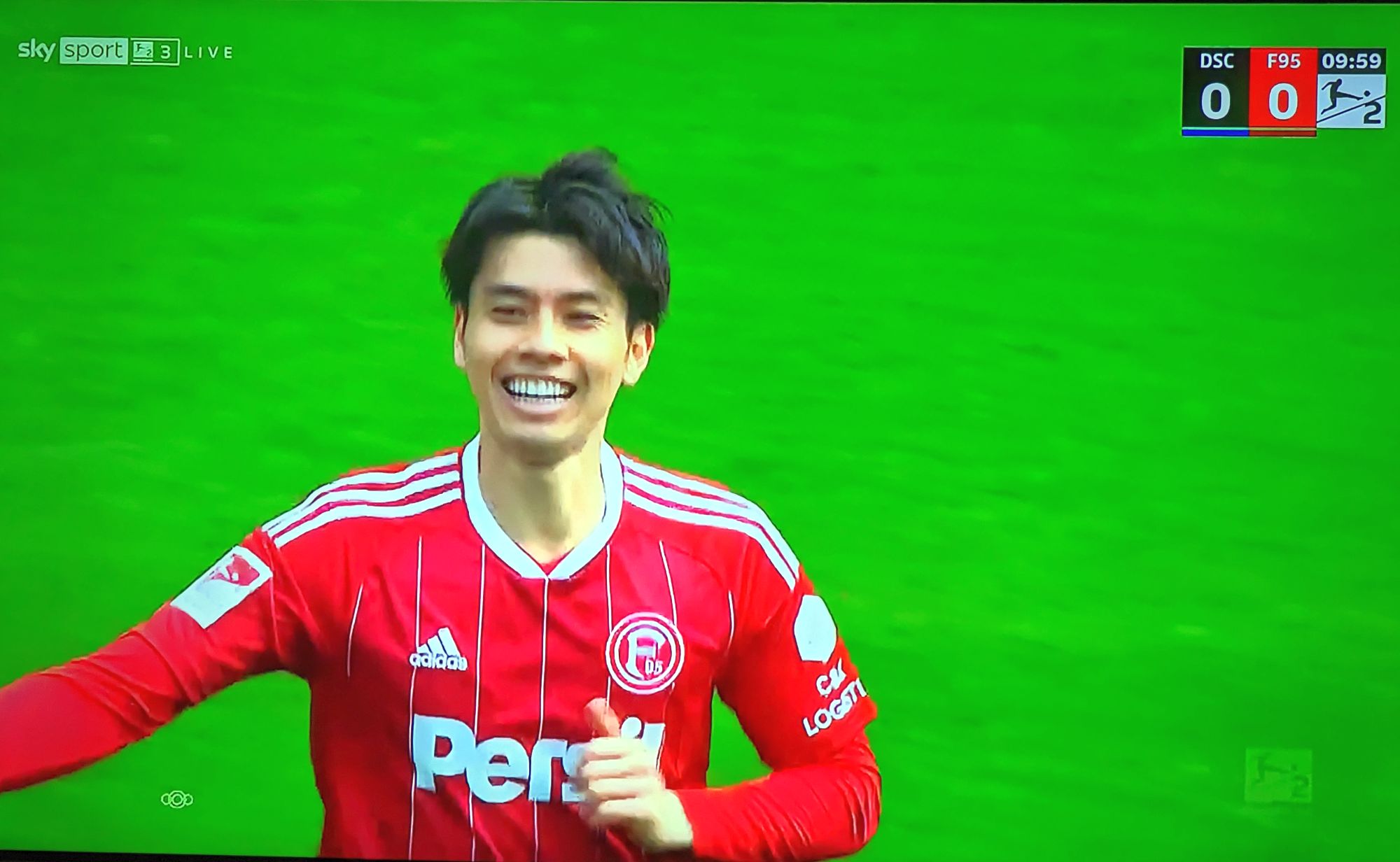 Bielefeld vs F95: Ao Tanaka - Mann des Spiels Nr. 1 (Screenshot: Sky)