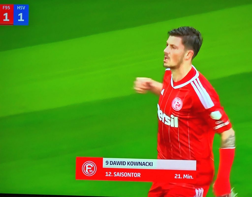 Unser Dawid Kownacki (Screenshot: ARD Sportschau)