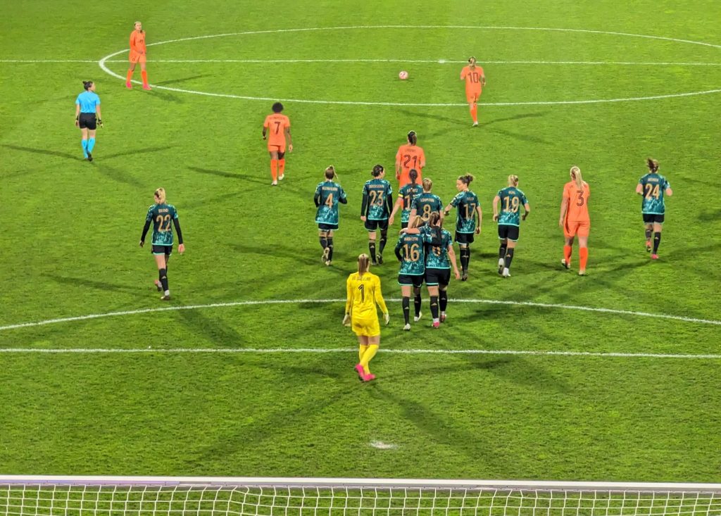 Niederlande vs Deutschland in Sittard: Nach dem 1:0 für Schland (Foto: FP)
