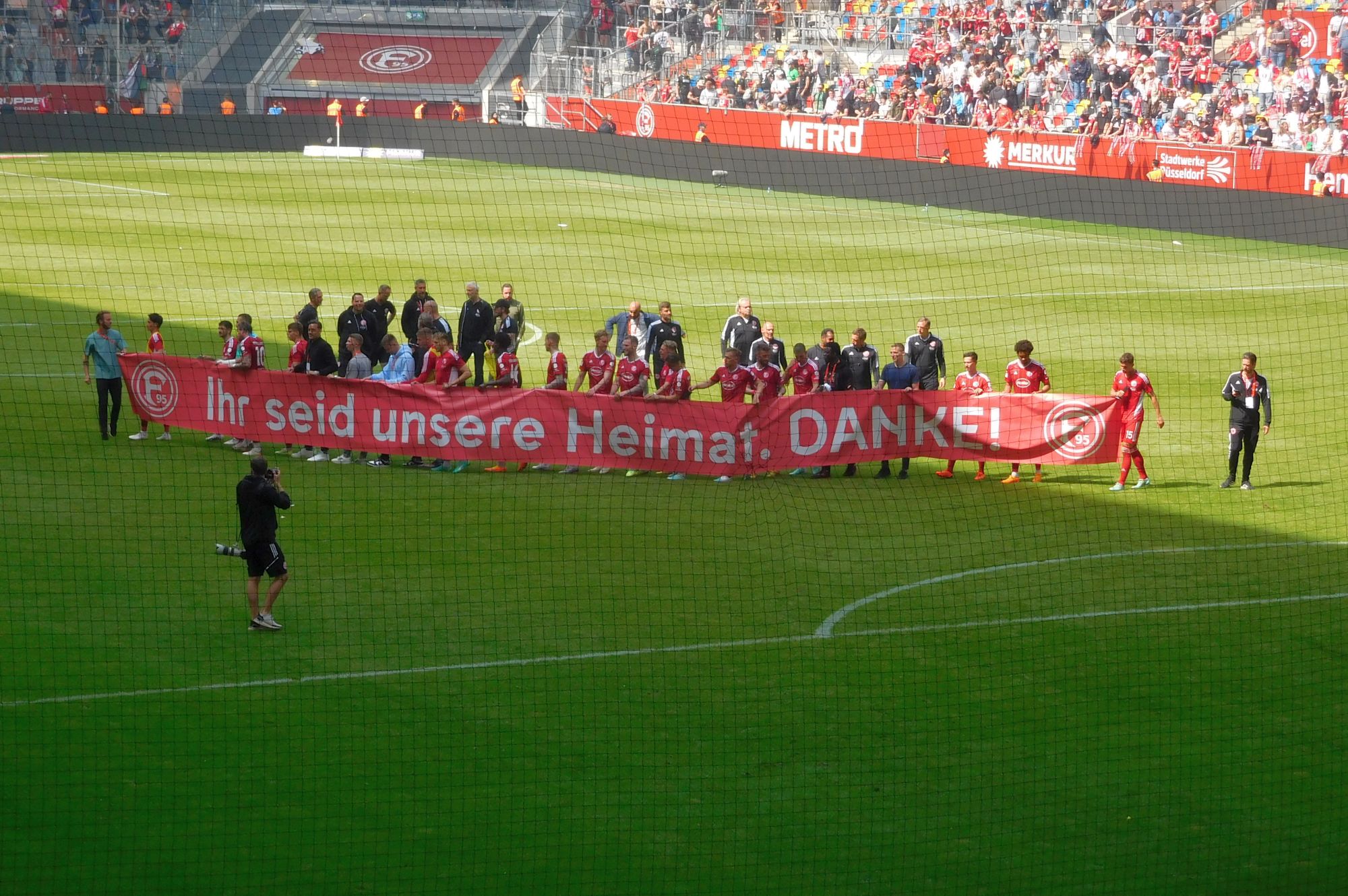 F95 vs Hannover: Der Dank der Mannschaft an die Fans (Foto: FP)