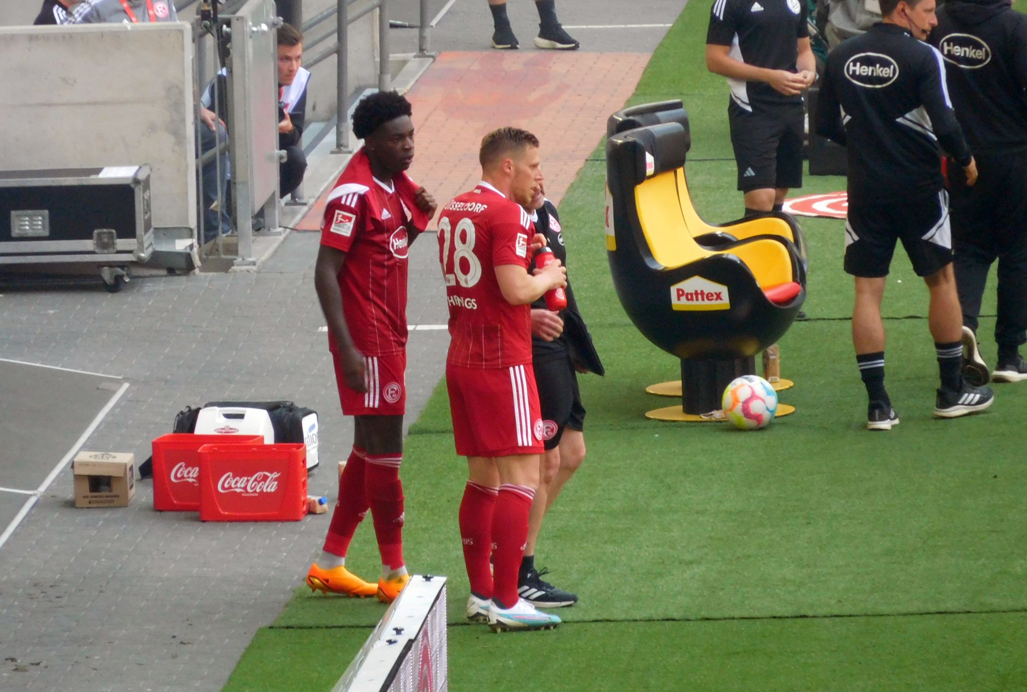 F95 vs Hannover: Rouwen steht bereit zur Einwechslung (Foto: FP)