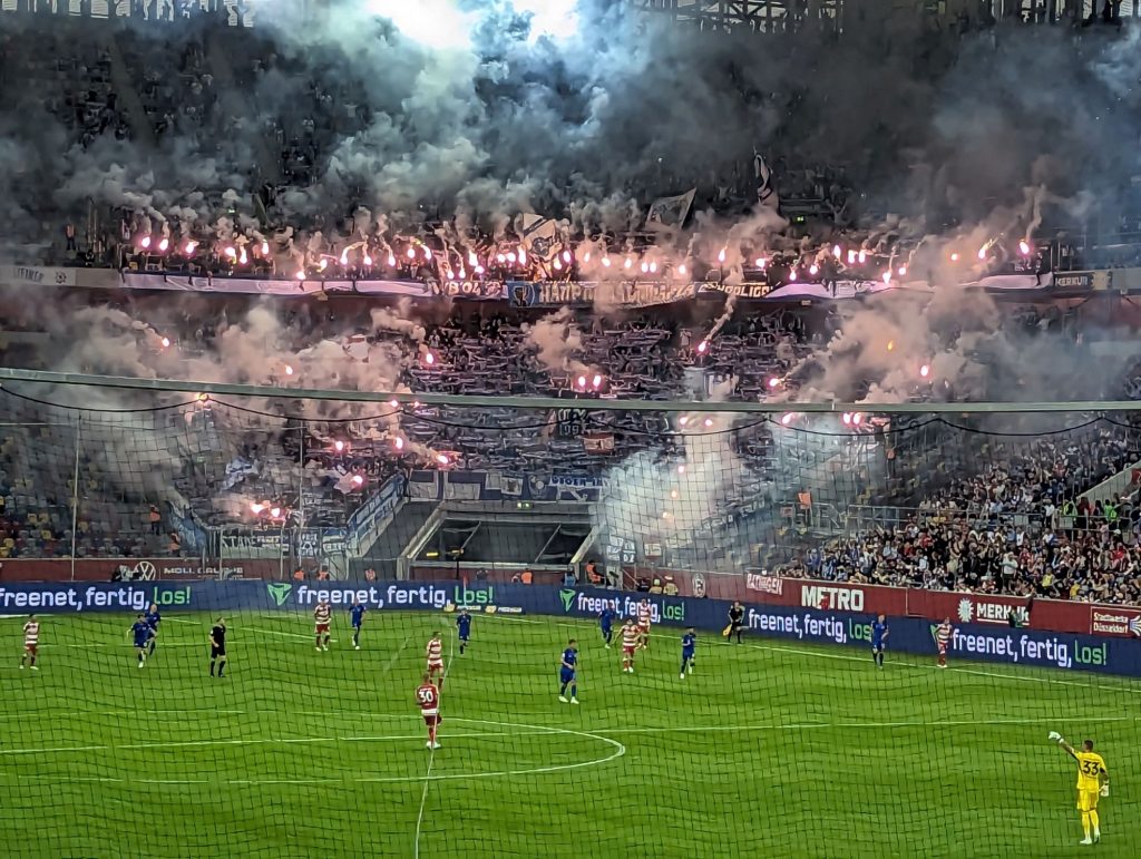F95 vs Hertha: Hertha-Frösche feuern schön (Foto: FP)
