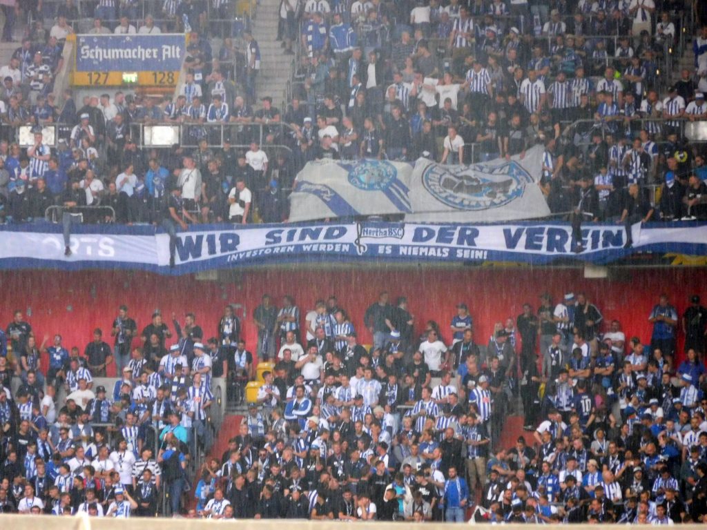 F95 vs Hertha: Den Spruch gab's bei uns auch mal... (Foto: FP)