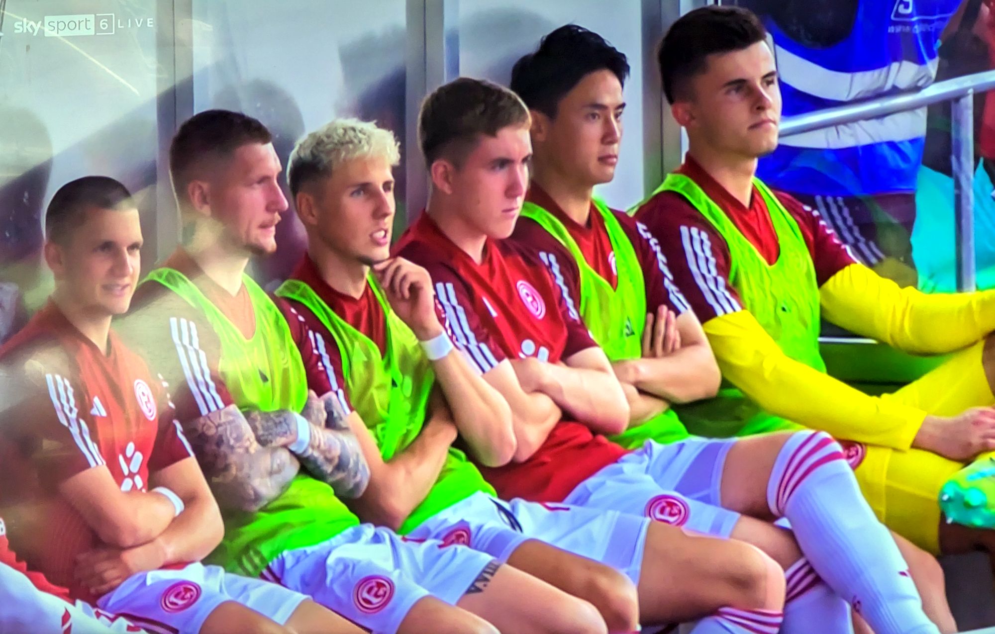 Illertissen vs F95: Eine Auswechselbank mit Potenzial (Screenshot: Sky)