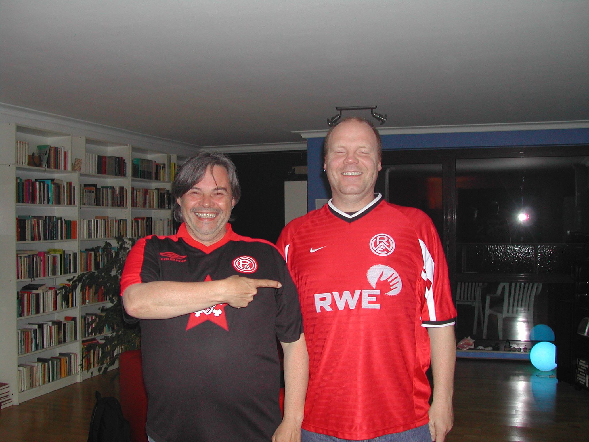 Seltene Sache: Mit einem RWE-Fan (Foto: privat)