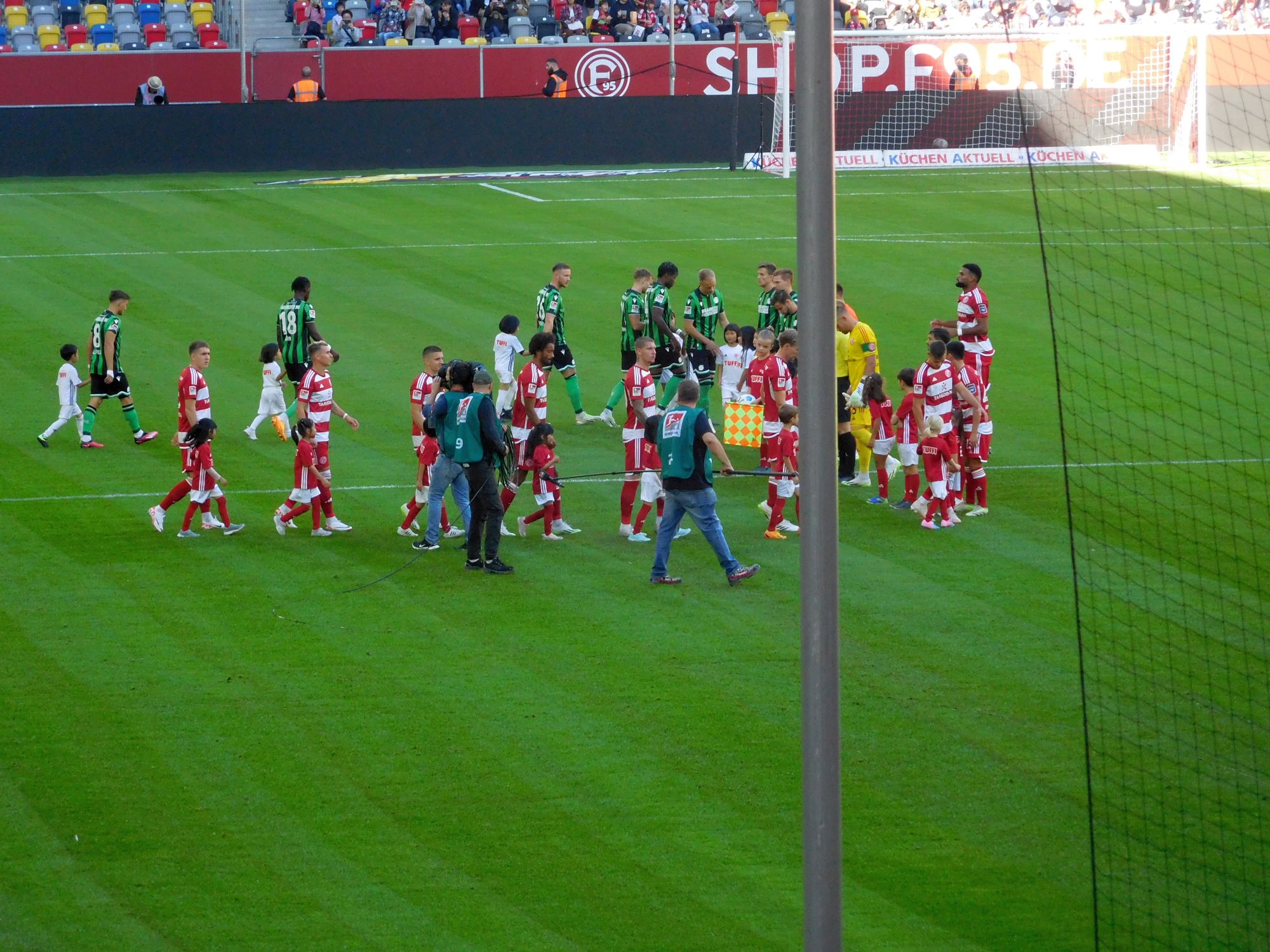 F95 vs Hannover: Auflauf (Foto: FP)