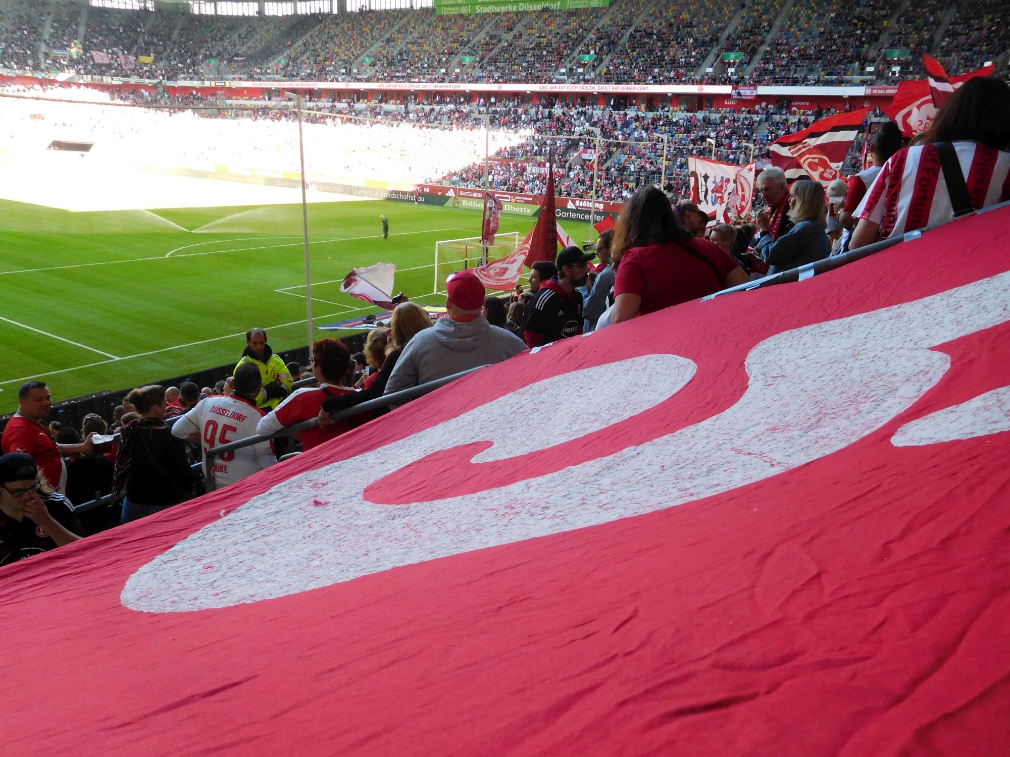 F95 vs Hannover: Block 40 (Foto: FP)