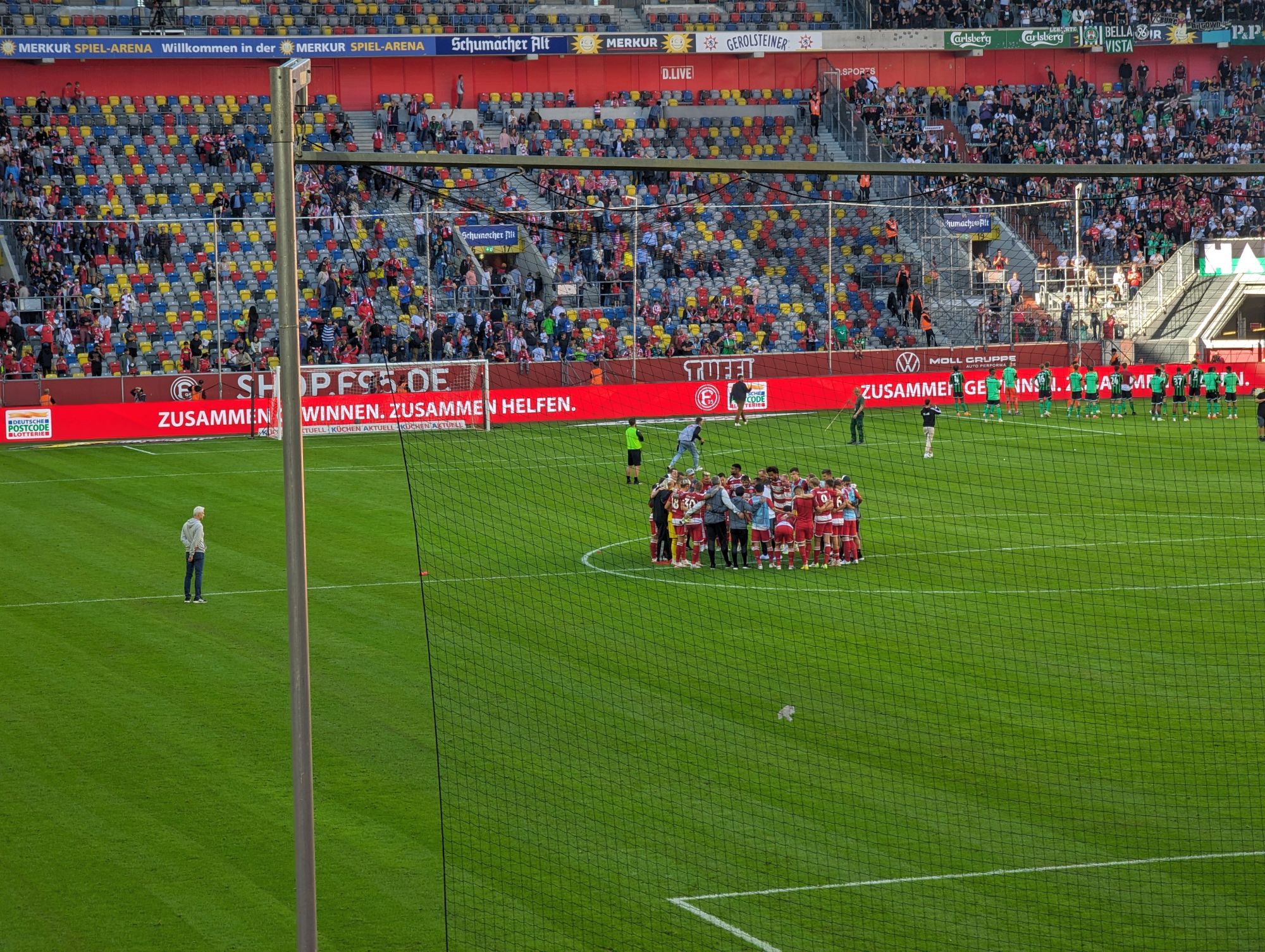 F95 vs Hannover: Nachher (Foto: FP)
