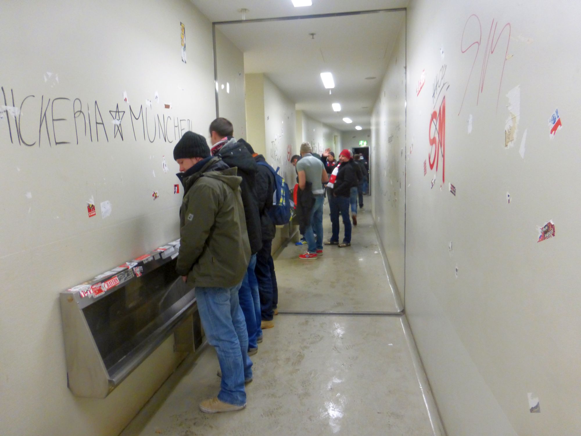 1860 vs F95: Die legendäre Pissrinne in der Allianz-Arena (Foto: FP)