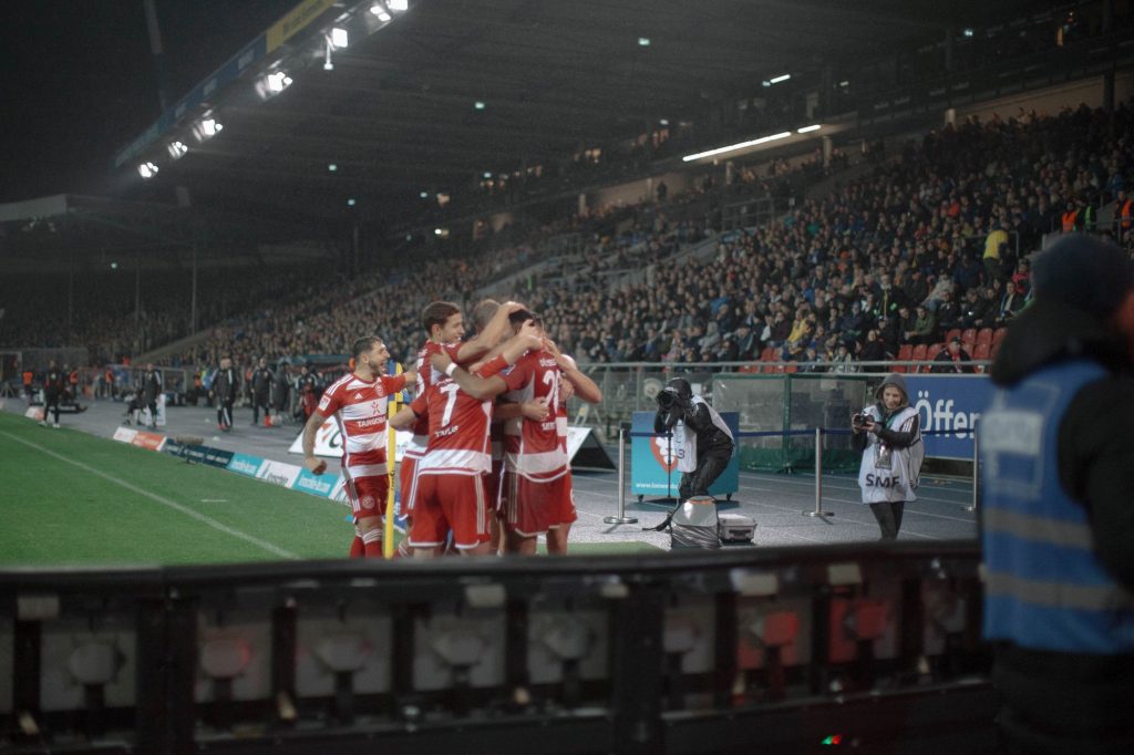 Braunschweig vs F95: Torjubel nach dem 3:1 (Foto: Sandra Drljaca)