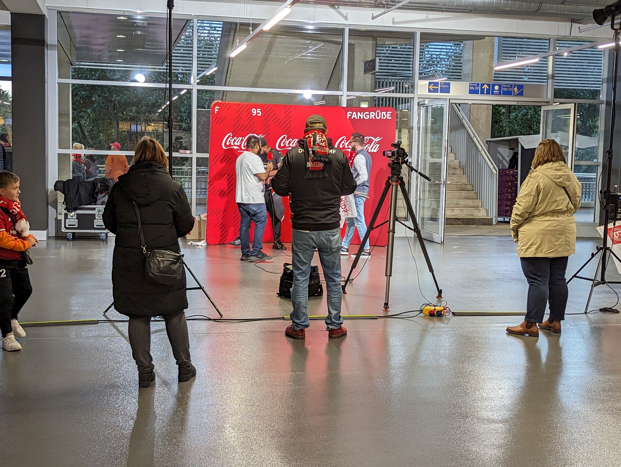 F95 vs K'lautern: Drehen der Fan-Grüße im Umlauf (Foto: FP)