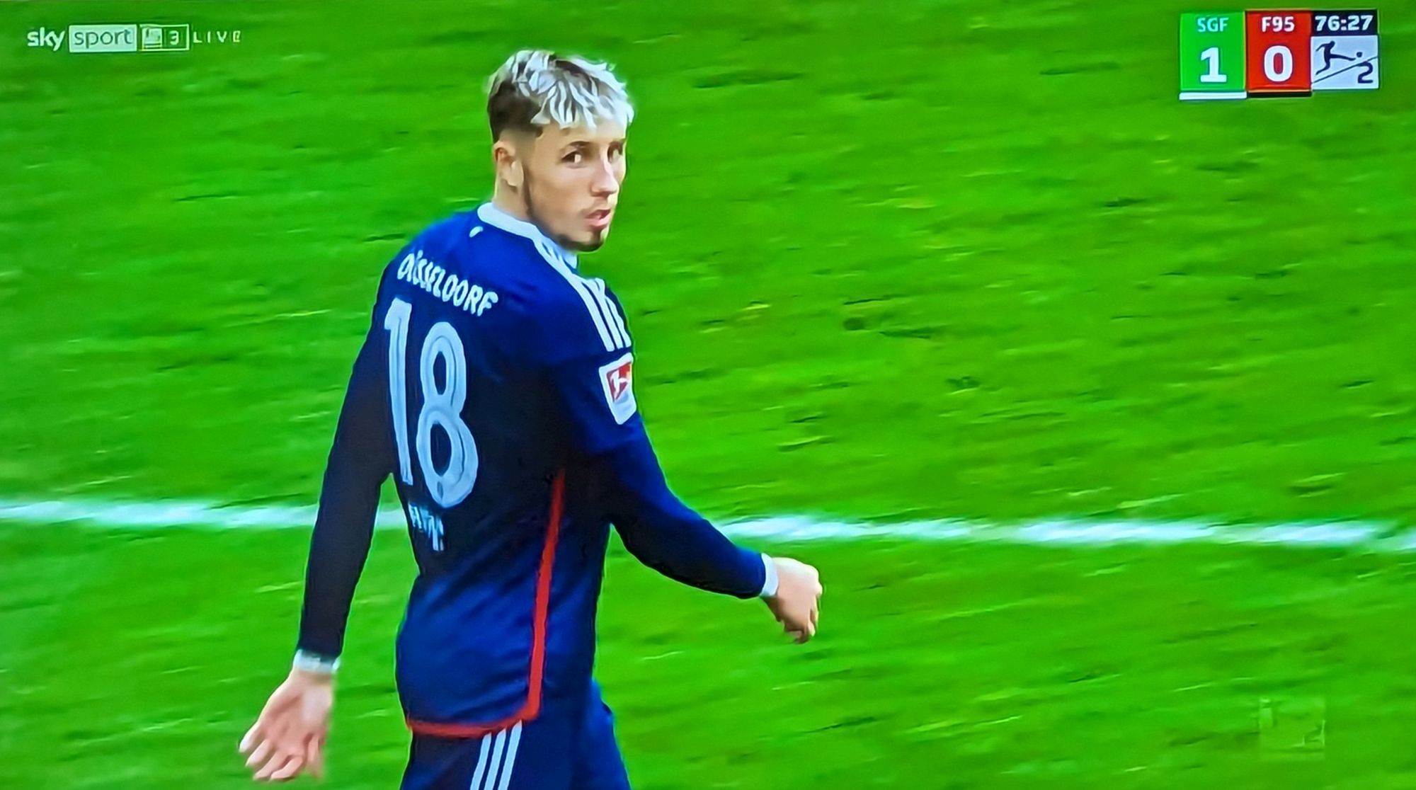 Fürth vs F95: Jertzt kommt Jona (Screenshot Sky)