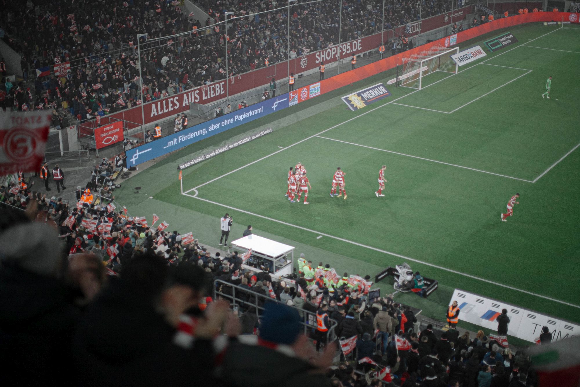 F95 vs Schalke: Und wieder ein Torjubel (Foto: Sandra Drljaca)