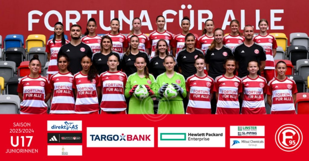 Das sind sie, unsere U17innen, Aufsteigerinnen in die Niederrheinliga (Foto: F95.de)
