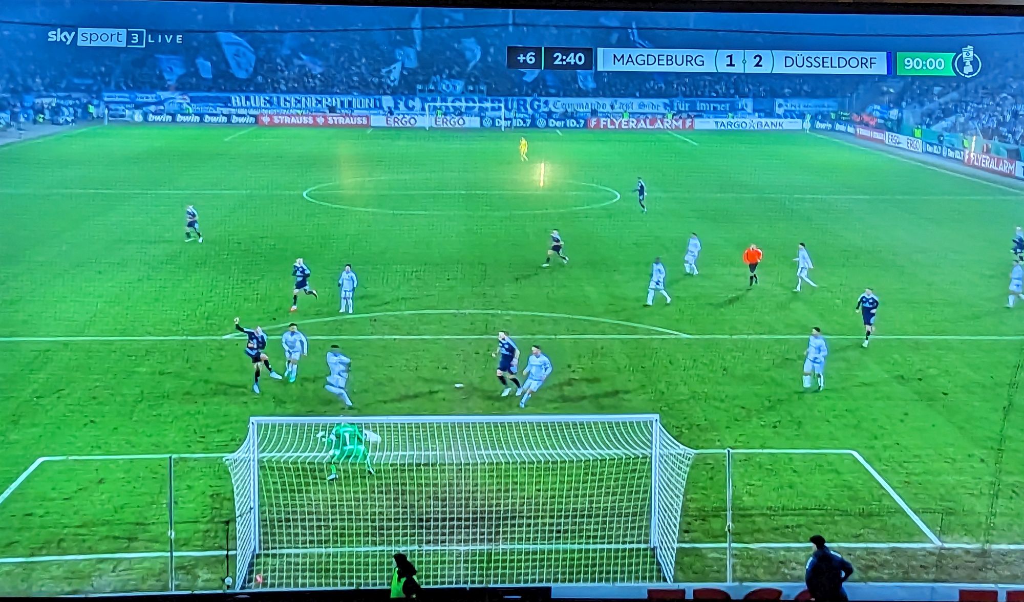 Magdeburg vs F95: Joker Jona schießt das Siegtor! (Screenshot Sky)