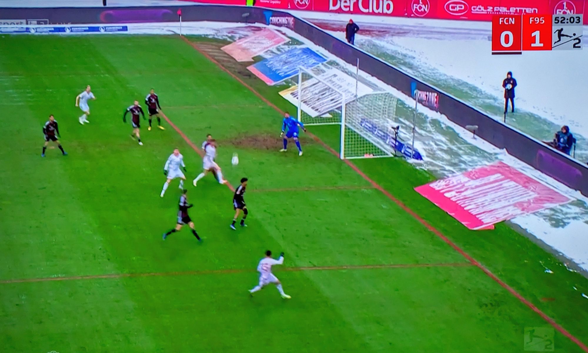 Nürnberg vs F95: Bämm 1 - so kam's zum 1:0 (Screenshot Sky)