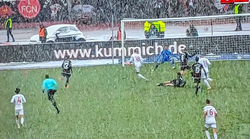 Nürnberg vs F95: Und dann locht Jona zum 5:0 ein (Screenshot Sky)