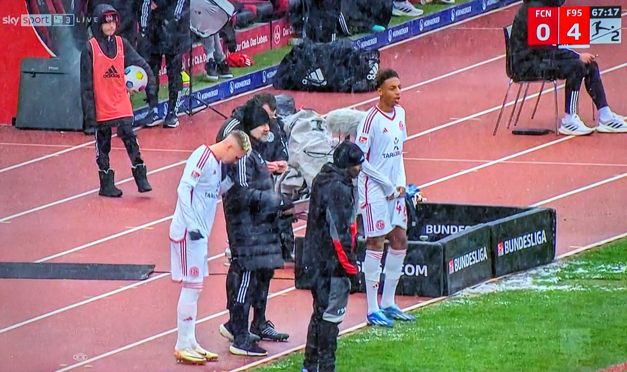 Nürnberg vs F95: Thioune bringt Klaus & Klaus (Screenshot Sky)