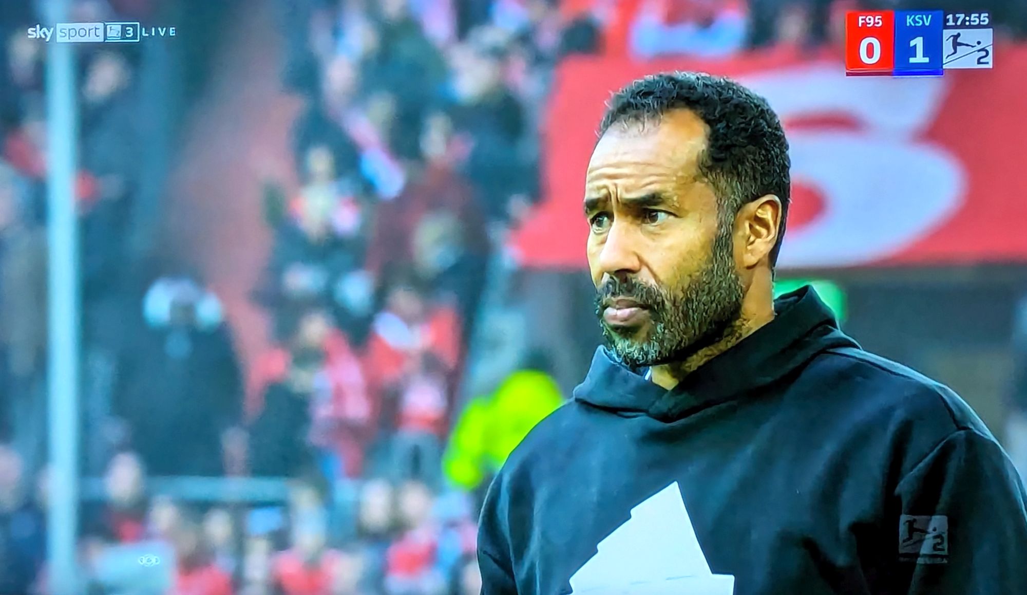 F95 vs Kiel: Trainer Thioune unzufrieden (Screenshot Sky)