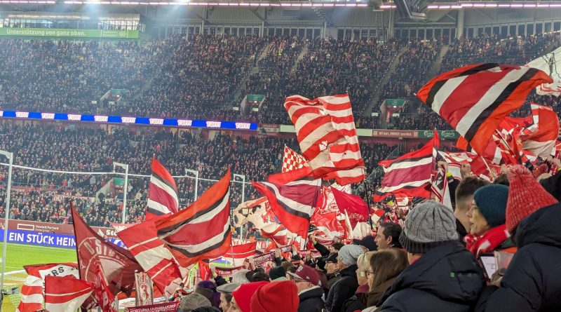 F95 vs St. Pauli: Das übliche Fahnenmeer (Foto: FP)