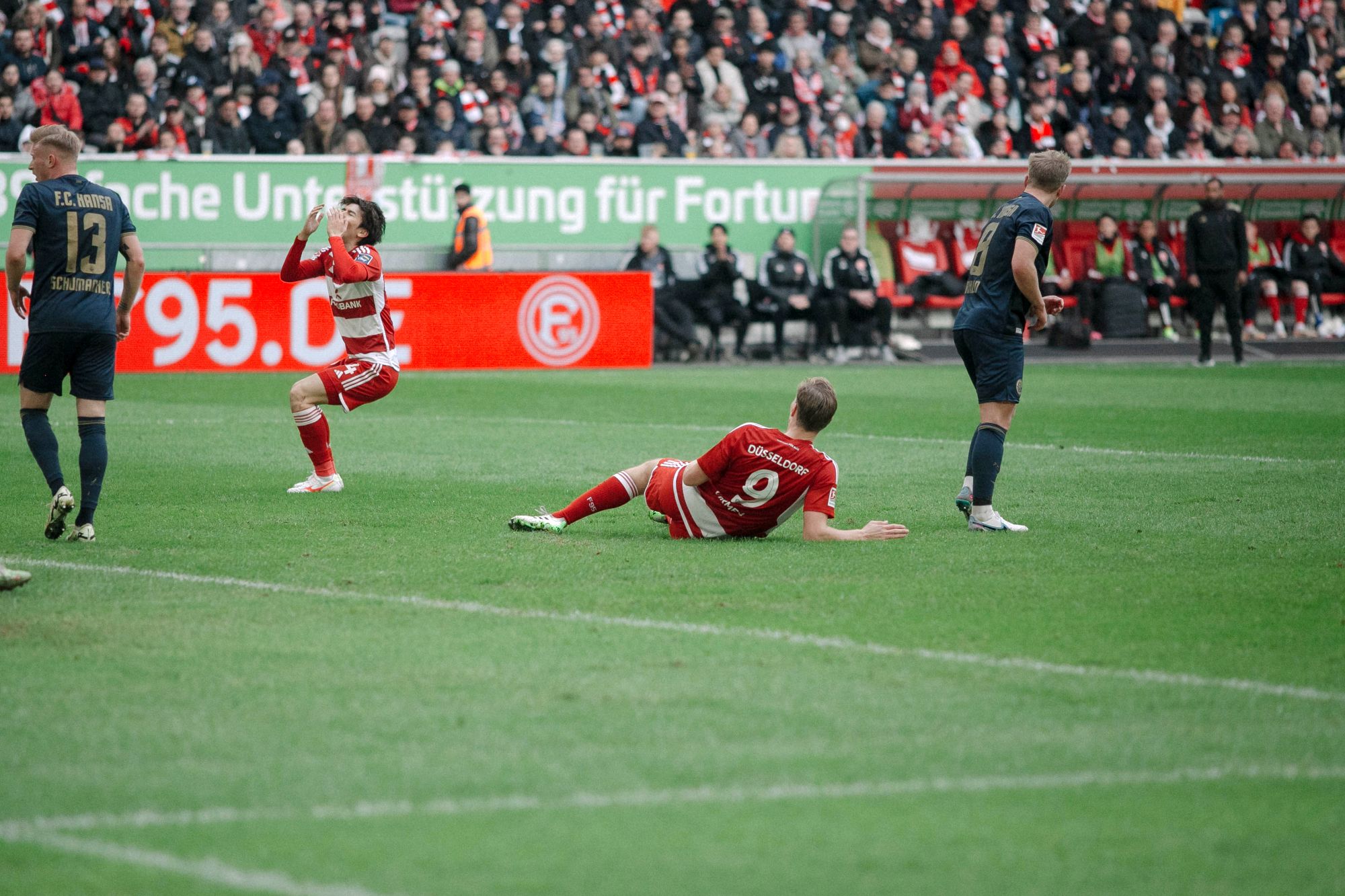 F95 vs Rostock: Vergebene Chance (Foto: Sandra Drljaca)