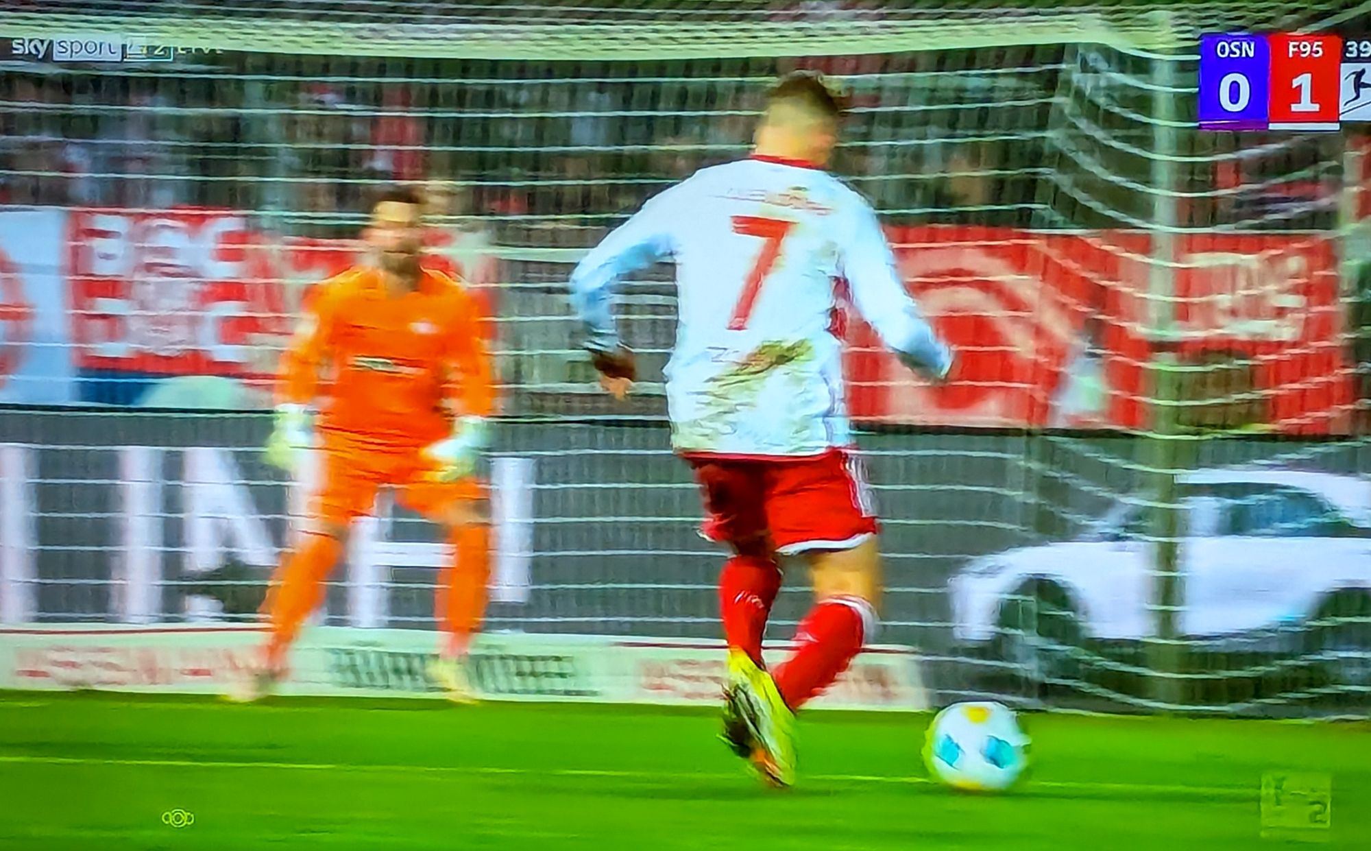 Osnabrück vs F95: Chancen wurden auch vergeben (Screenshot Sky)