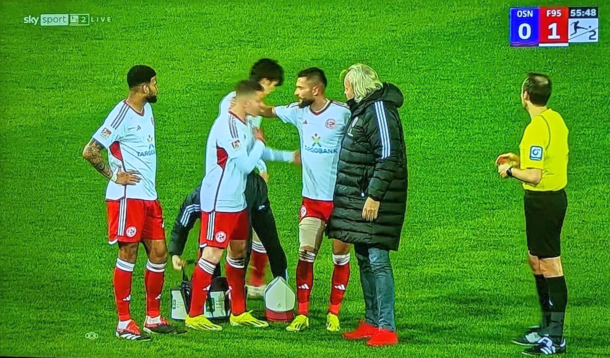 Osnabrück vs F95: Der arme Nico Gavory (Screenshot Sky)