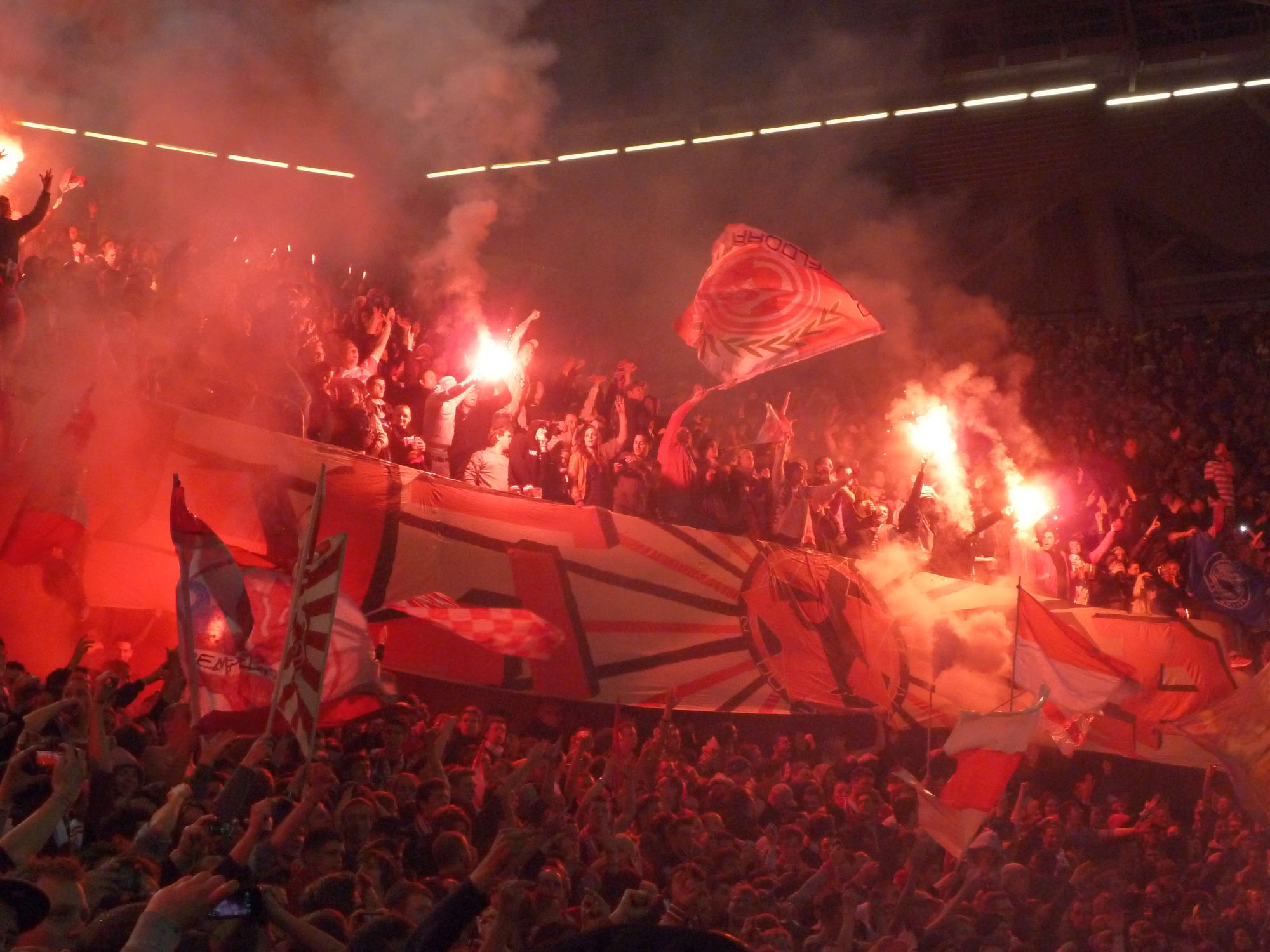Beim Relegationsrückspiel gegen die doofe Hertha im Mai 2012 (Foto: FP)
