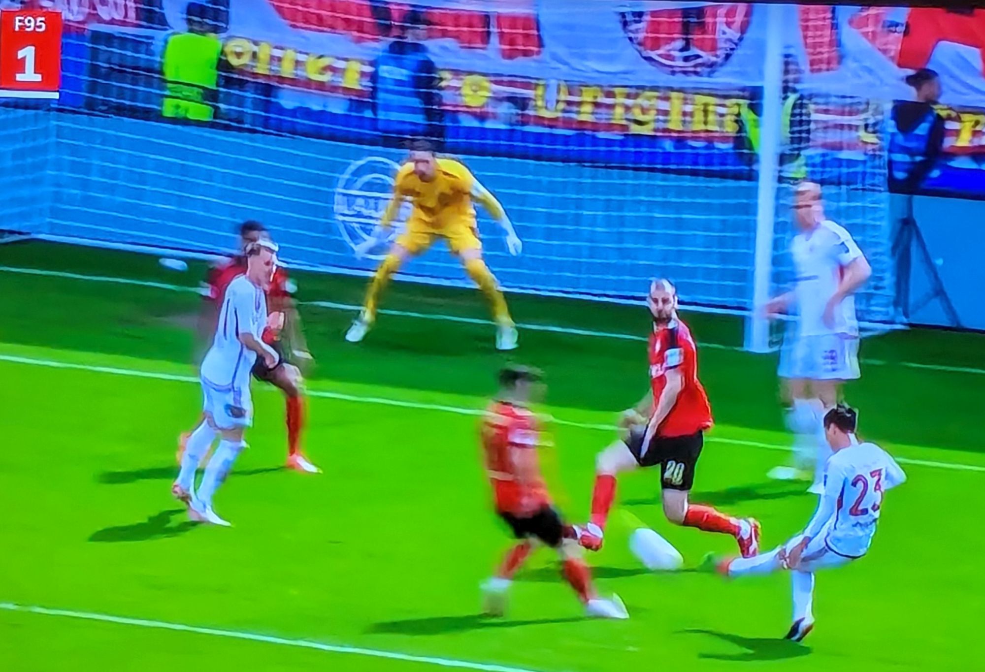 Wehen vs F95: Shinta macht das 1:0 (Screenshot Sky)