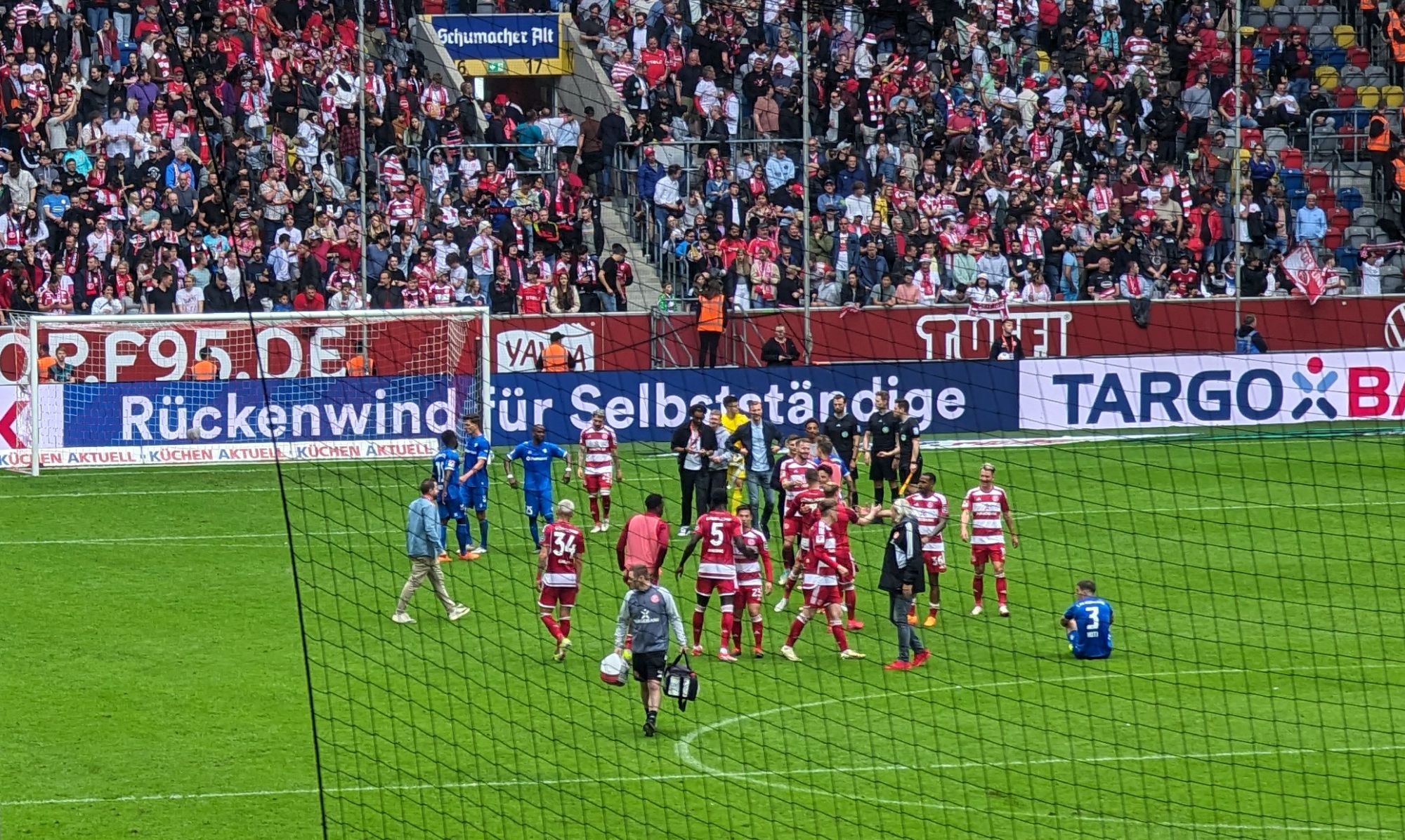 F95 vs Magdeburg:   Nach dem Abpfiff (Foto: FP)
