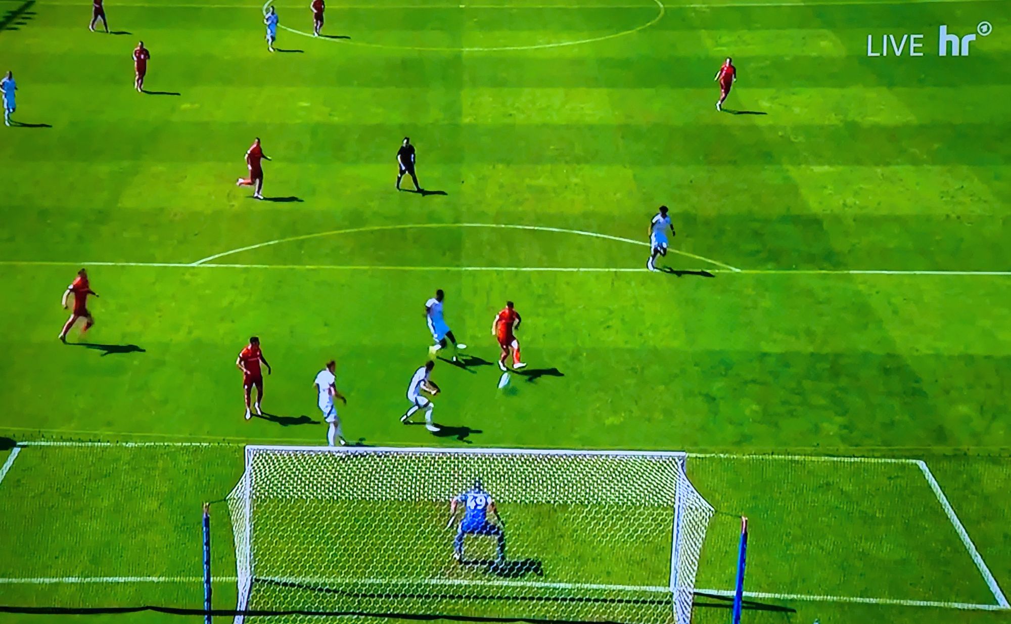 Blitzturnier Offenbach: Das 0:1 im Lautern-Spiel (Screenshot HR)