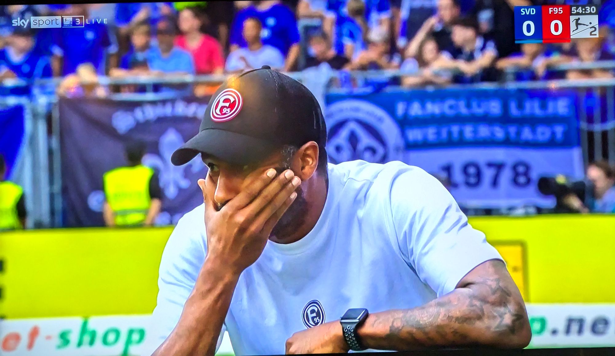 Darmstadt vs F95: Gelegentlich nachdenklich - Daniel Thioune (Screenshot: Sky)