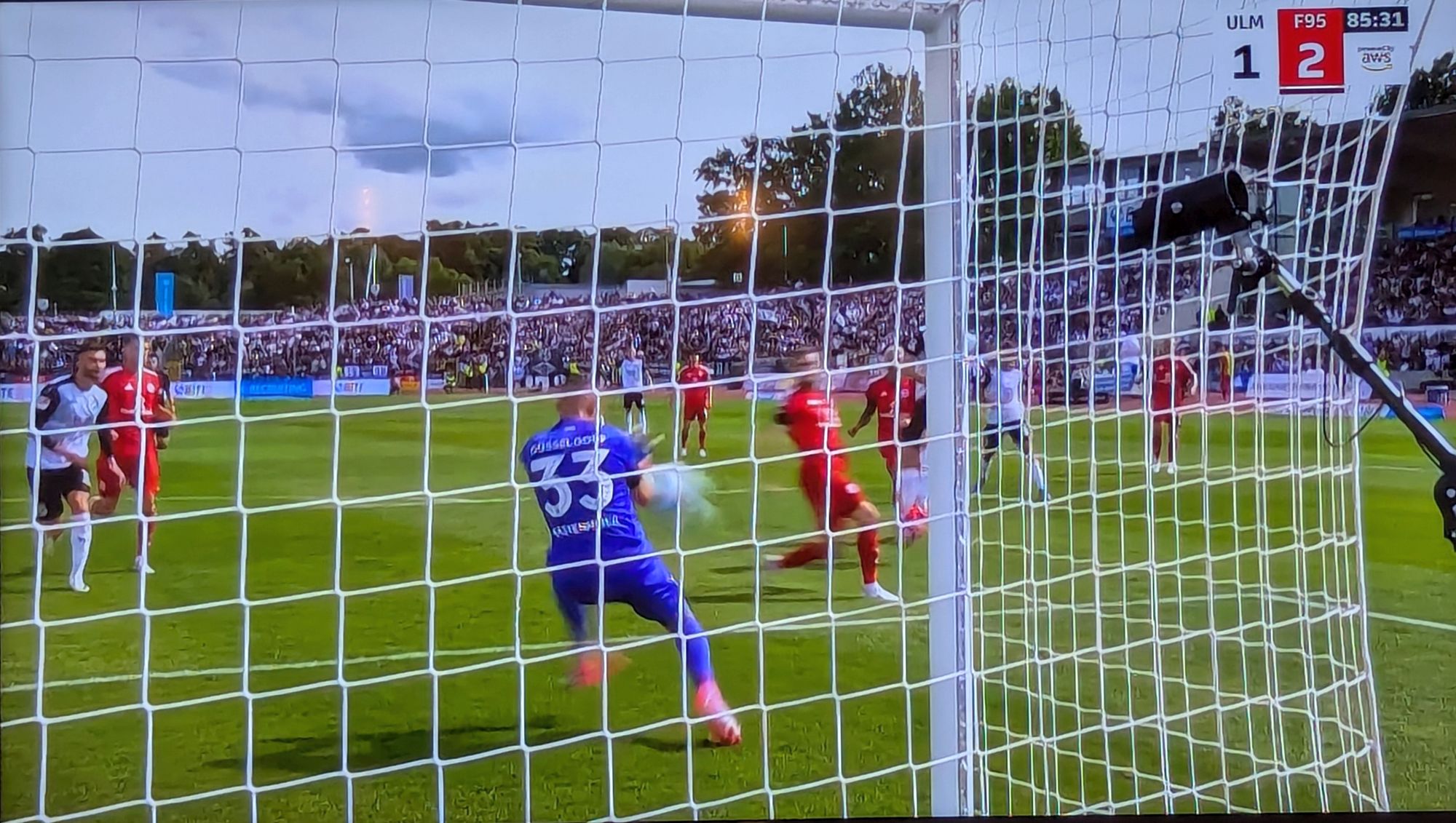Ulm vs F95: Kaste, du bist ein Teufelskerl (Screenshot Sky)