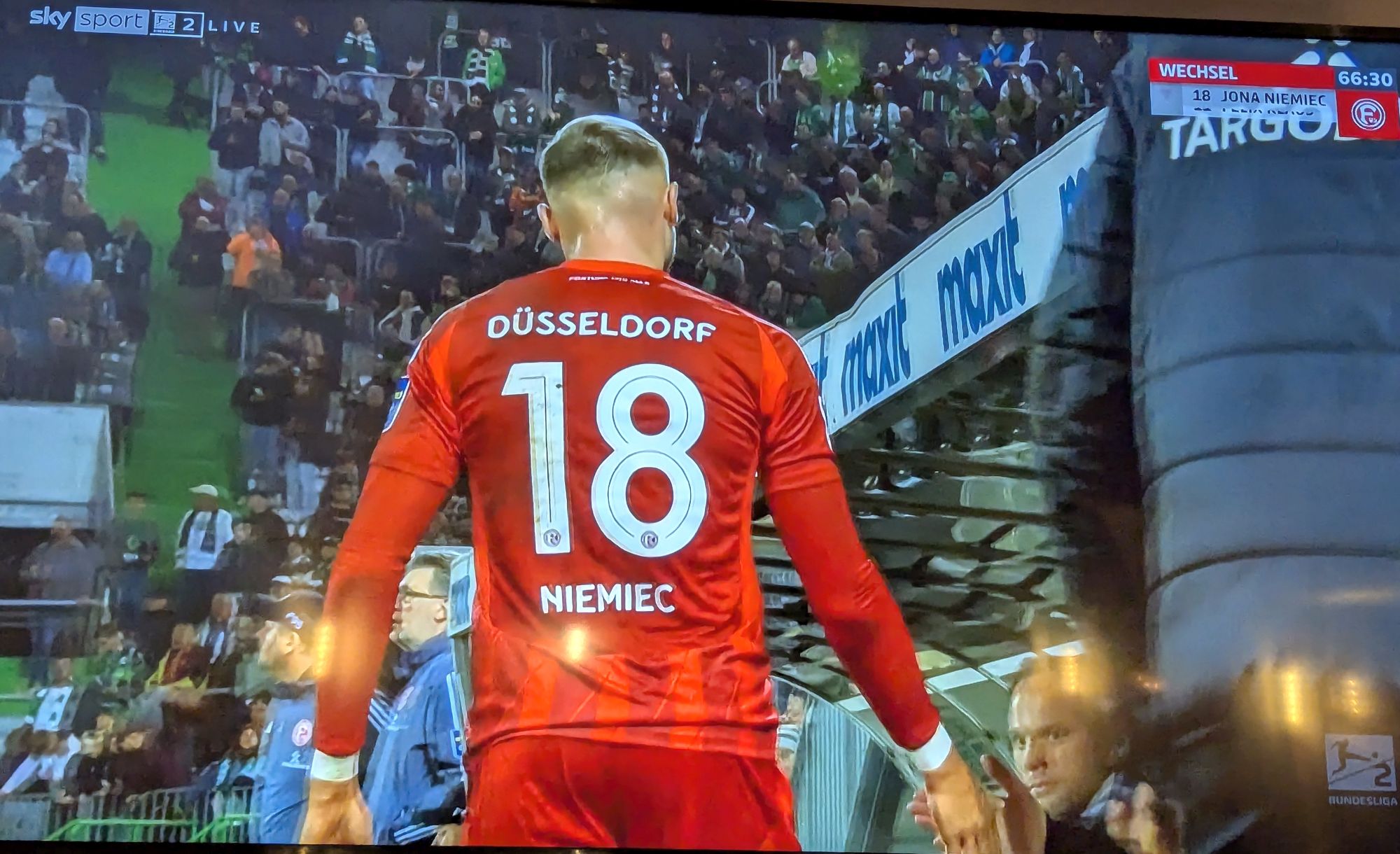 Fürth vs F95: Jona Niemiec, mehr als nurt ein Joker? (Screenshot Sky)