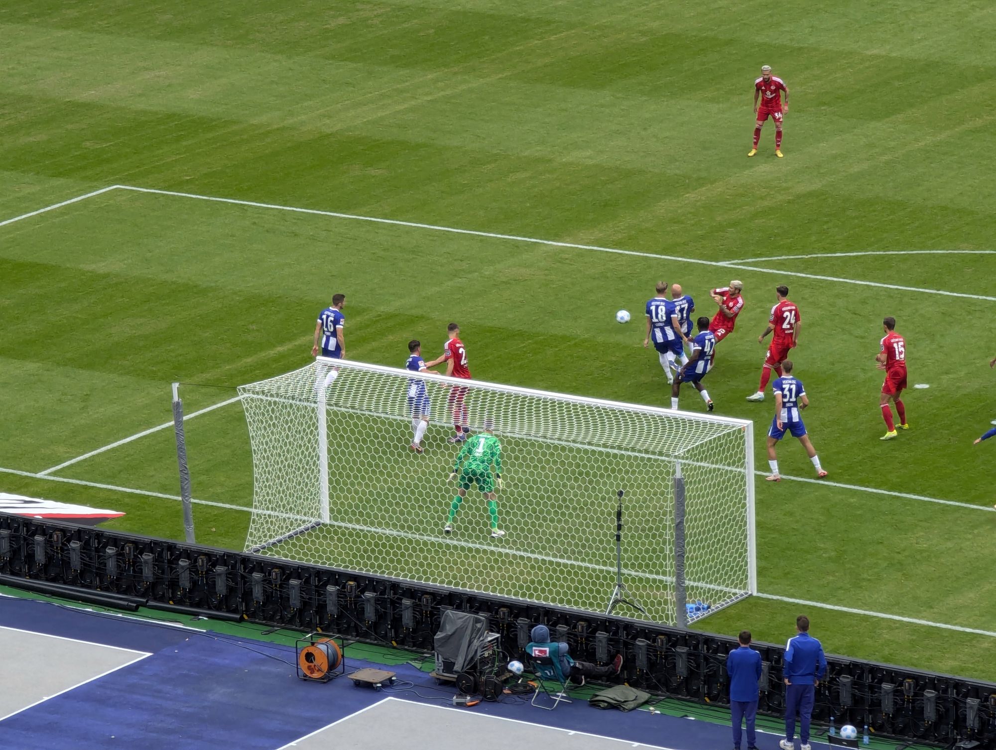 Hertha vs F95: Chance, die nichts einbringt (Foto: FP)