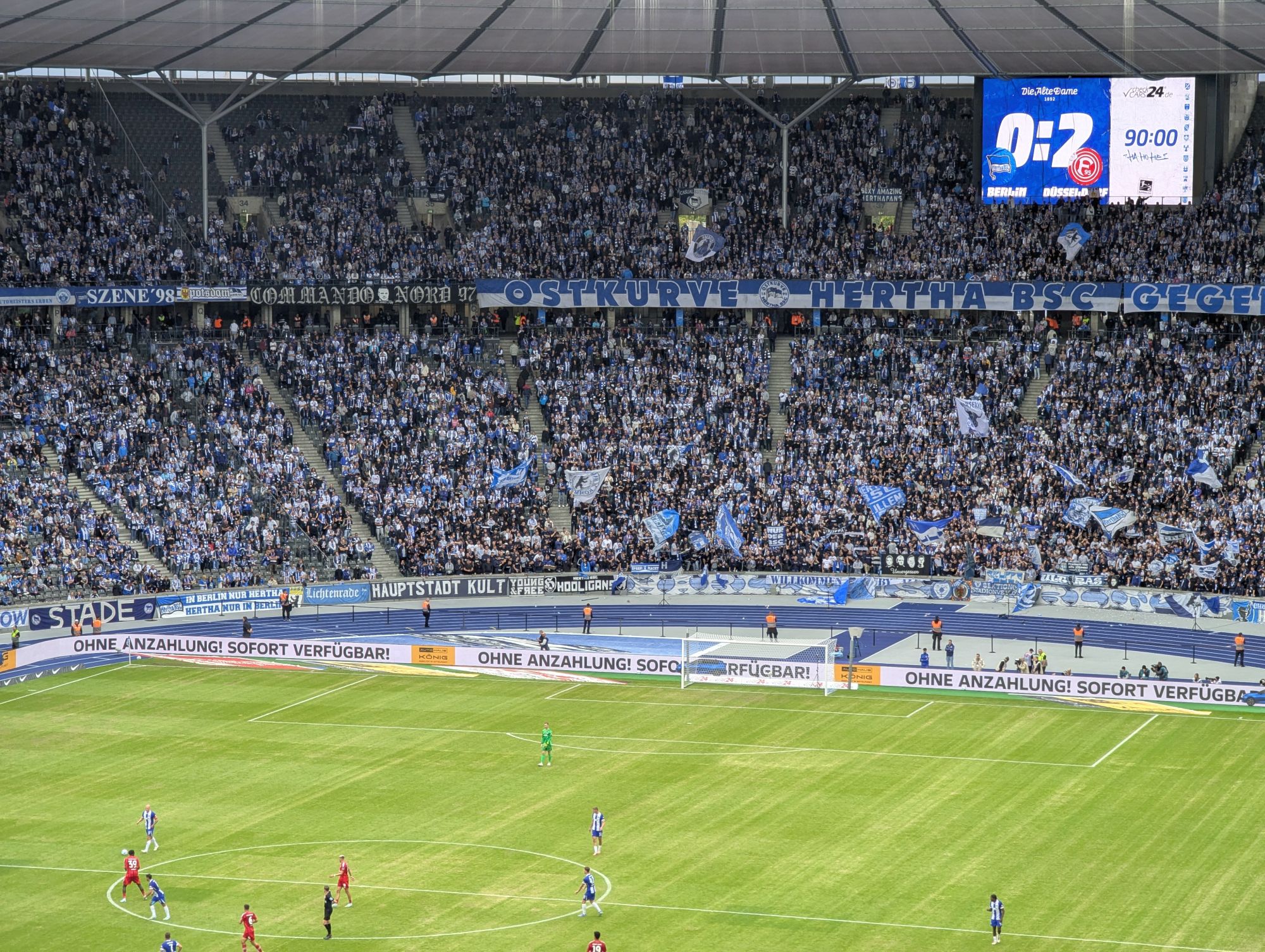Hertha vs F95: Große rote Zufriedenheit nach dem Schlusspfiff (Foto: FP)