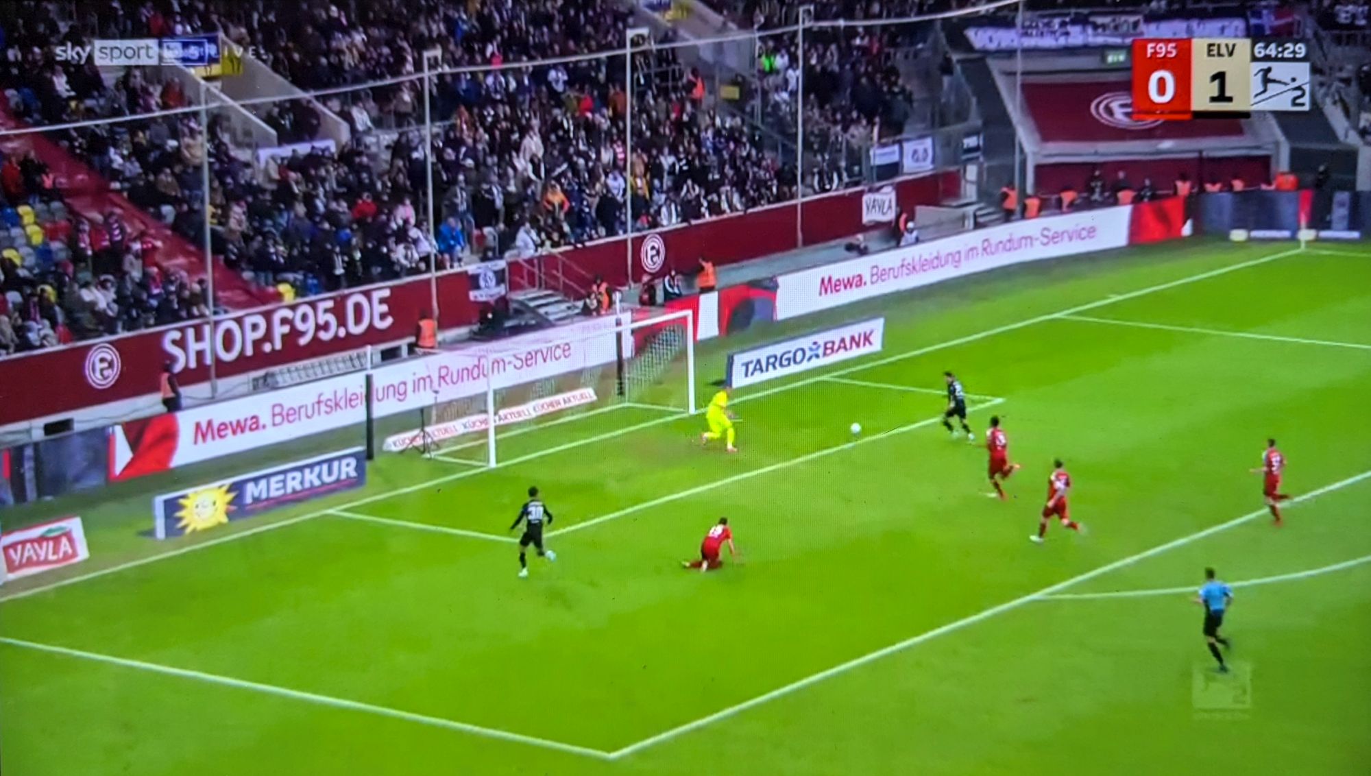 F95 vs ELV: Konter perfekt umgesetzt (Screenshot Sky)
