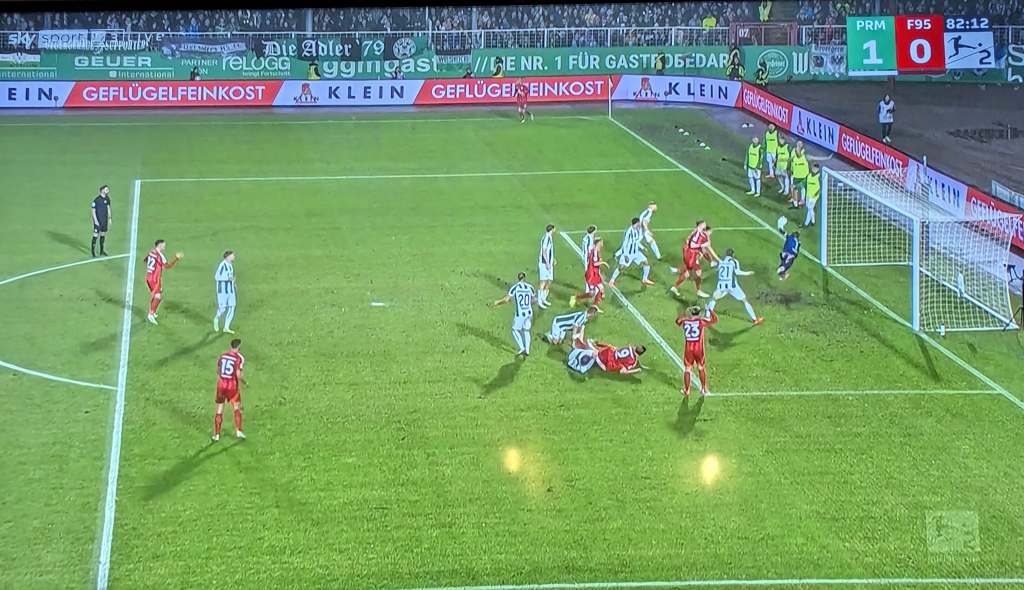 Münster vs F95: Leider nicht der Ausgleich(Screenshot Sky)