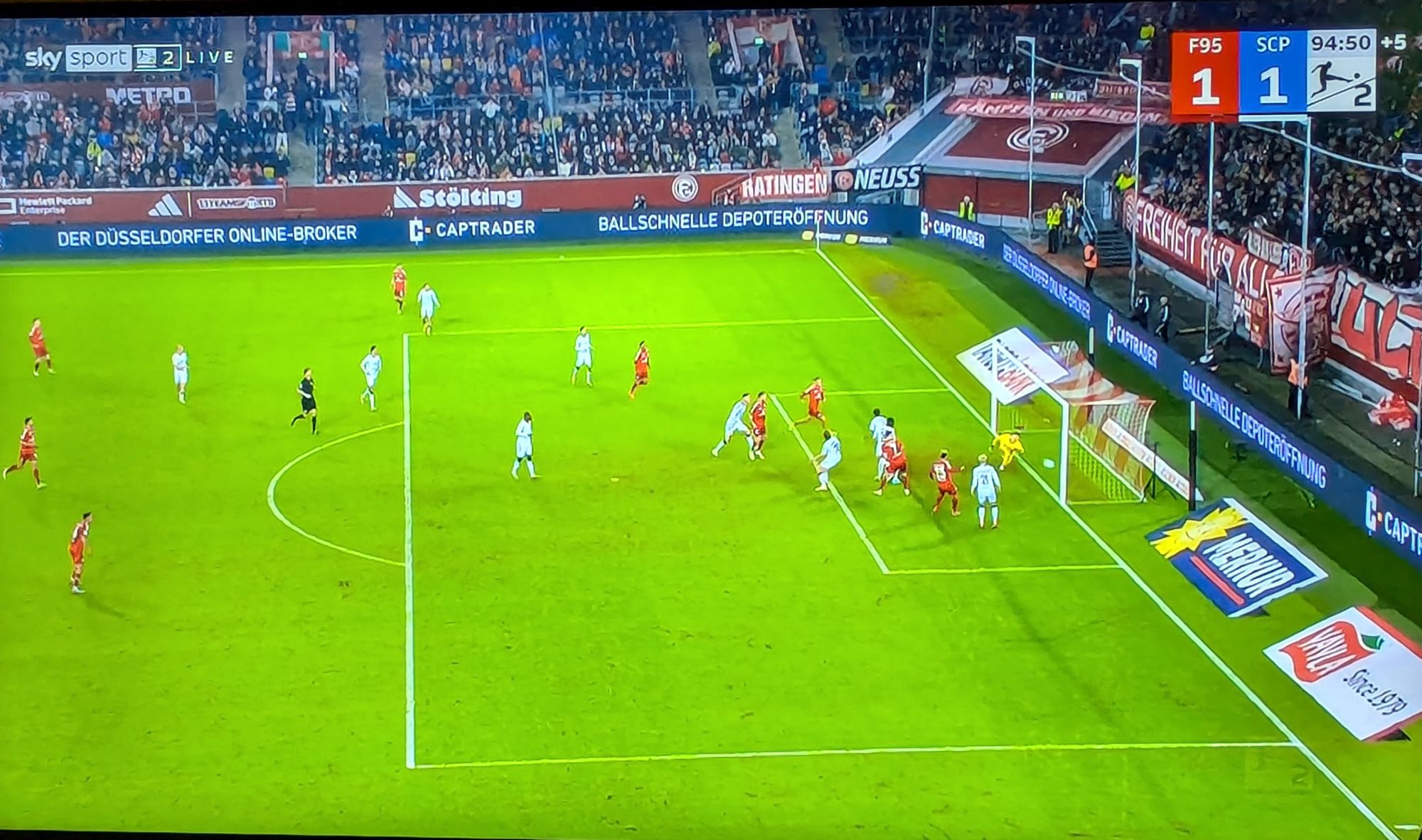 F95 vs Paderborn:  Das verrückte 1:1  (Screenshot Sky)