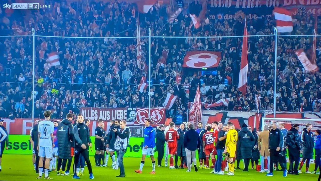 F95 vs Paderborn: Nach Spielschluss (Screenshot Sky)