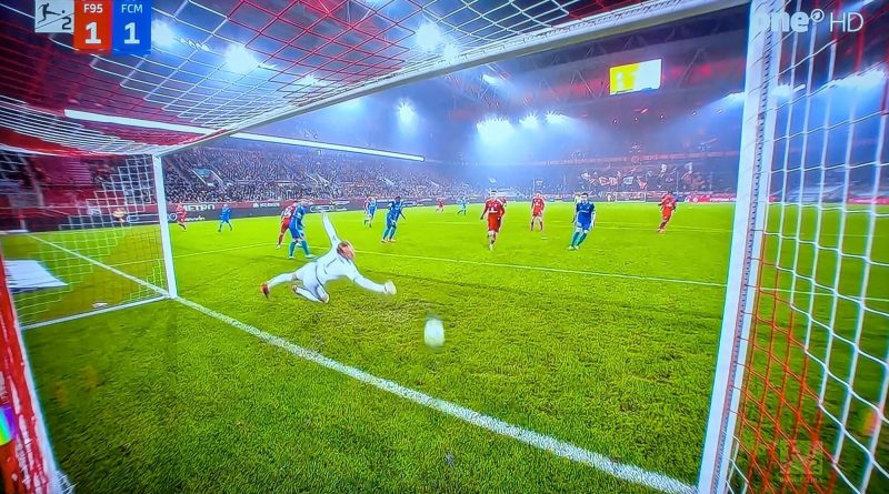 F95 vs Magdeburg: Das schöne 1:1 (Screenshot ARD)