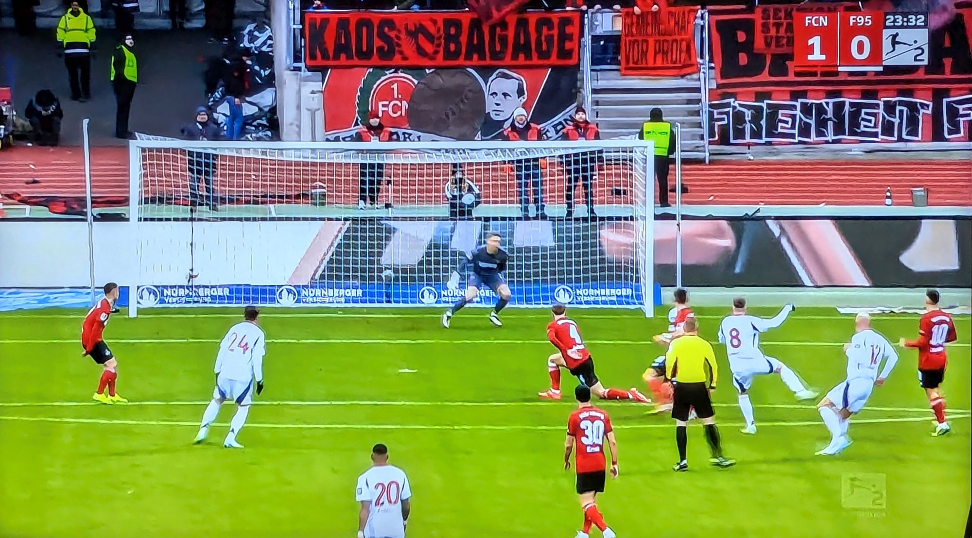 FCN vs F95: Endlich mal richtige Torschüsse (Screenshot Sky)