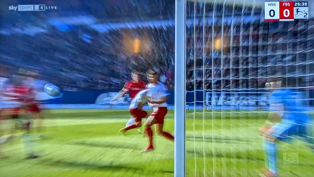 Hannover vs F95: Mehr Kampf als Spiel (Screenshot Sky)