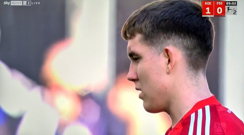 Äff-Zeh vs F95: Ísak Jóhannesson - wieder Mann des Spiels (Screenshot Sky)
