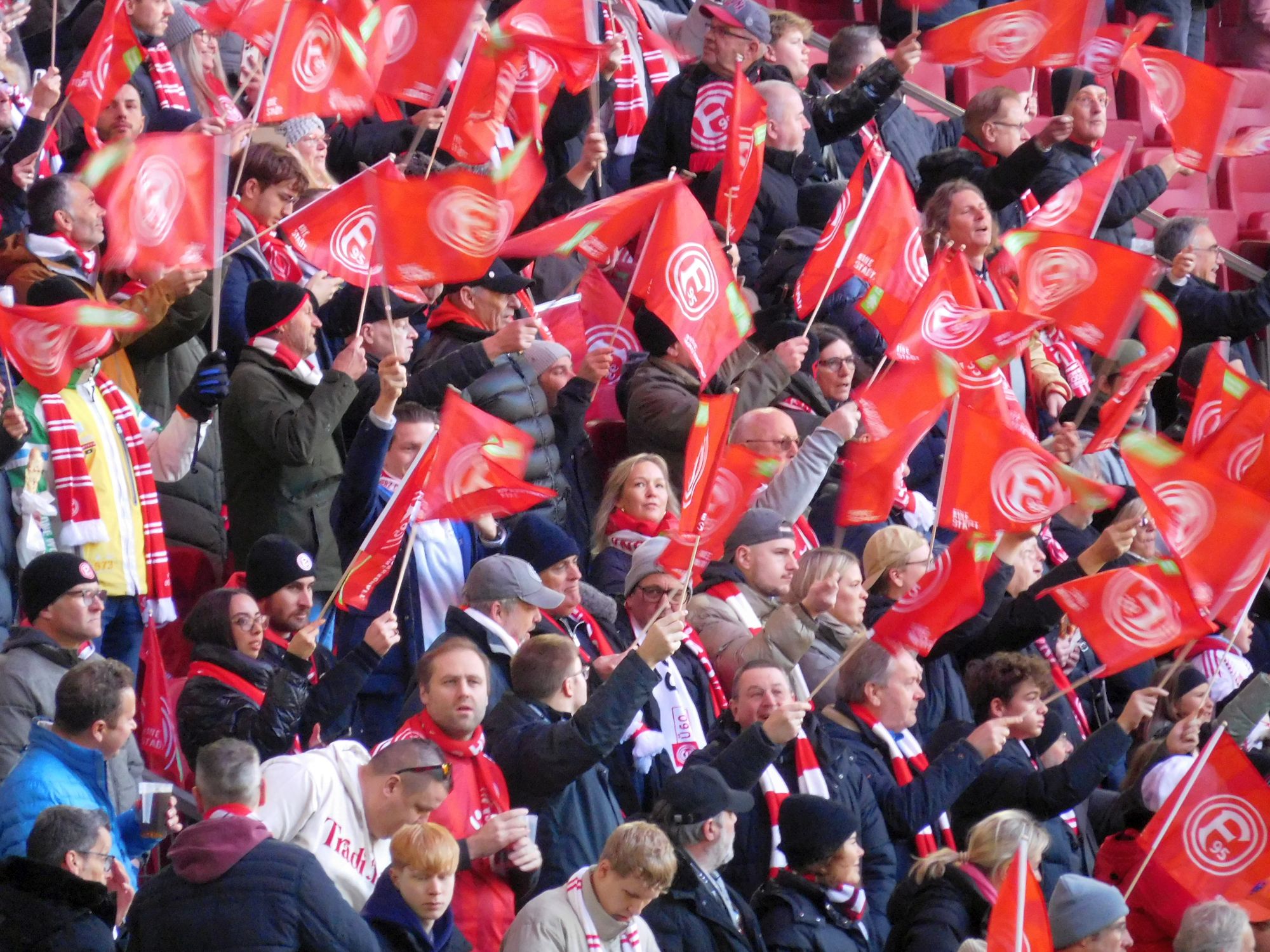 F95 vs Ulm: Das mit den Fähnchen (Foto: FP)