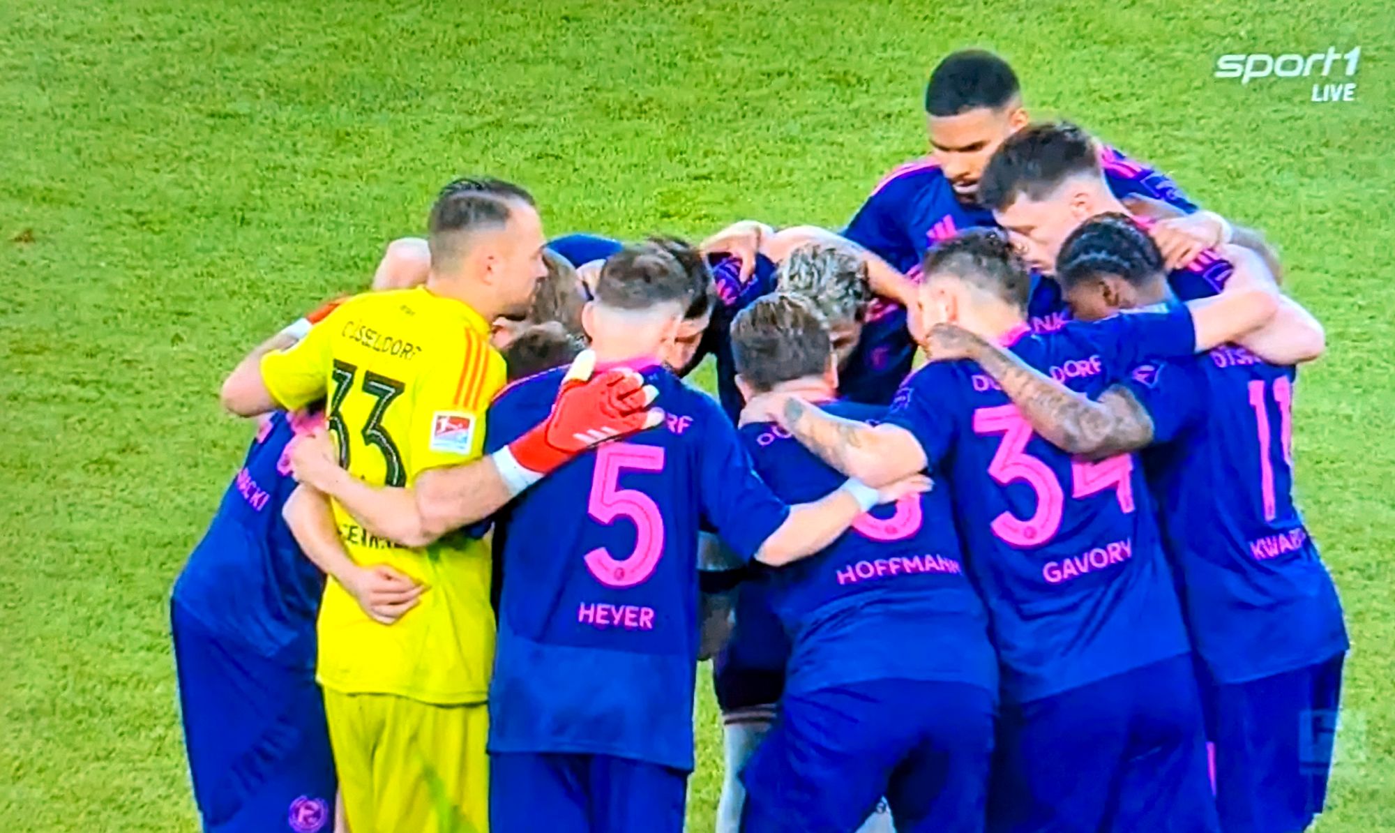 HSV vs F95: Da war die lilane Welt noch in Ordnung (Screenshot Sport1)